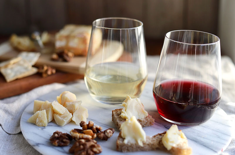 Indoor/Outdoor Wine and Cheese
