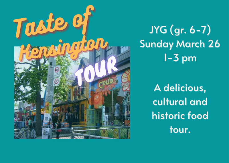 JYG Taste of Kensington Tour